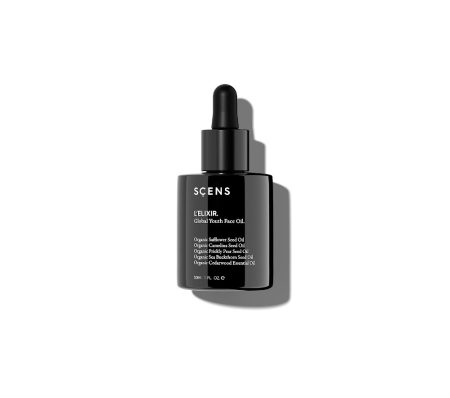 Aceite facial SCENS L’Elixir Face Oil 30ml para regenerar y rejuvenecer la piel con ingredientes orgánicos