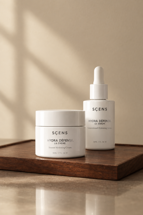 Pack SCENS Hydra Défense sérum y crema hidratante para recuperar la barrera cutánea